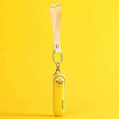 Cute Cartoon Mini Portable Folding Fan USB Rechargeable Long-Lasting Battery Handheld for Work Travel Desktop Cooling